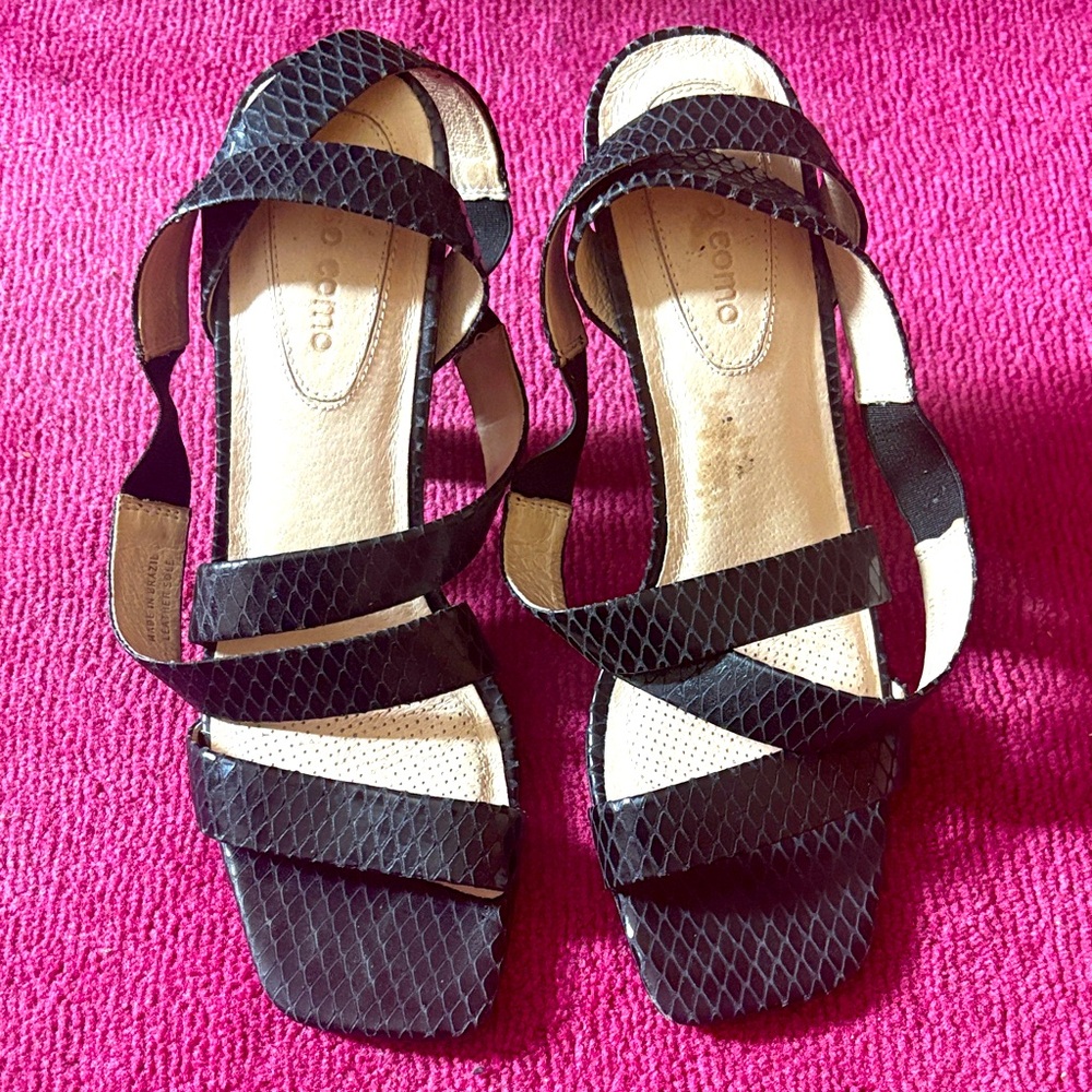 Black Strappy Sandals